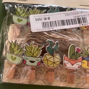 NWT 3 Sets of Burlap Rope Cactus Picture Display